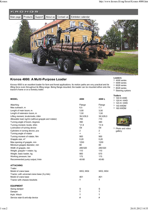 Holzladekrane Kronos 4000 L