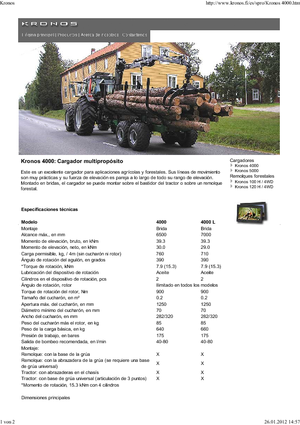 Holzladekrane Kronos 4000