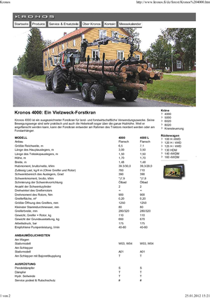Holzladekrane Kronos 4000