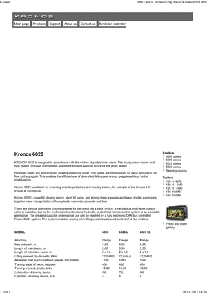 Holzladekrane Kronos 6020 L 