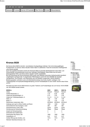Holzladekrane Kronos 8020 