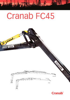 Holzladekrane Cranab FC 45 Tele