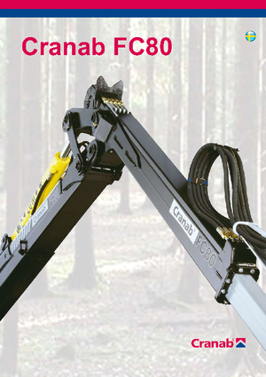 Holzladekrane Cranab FC 80 Combi