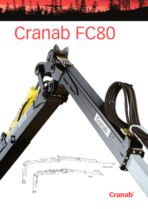 Holzladekrane Cranab FC 80 Combi