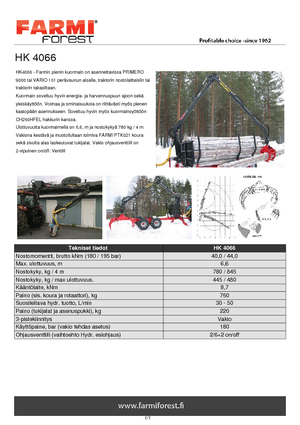 Holzladekrane Farmi HK 4066 X