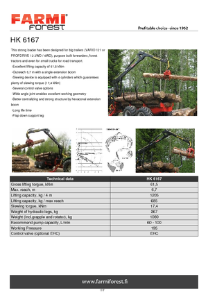 Holzladekrane Farmi HK 6167 X