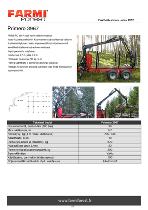 Holzladekrane Farmi Primero 3967
