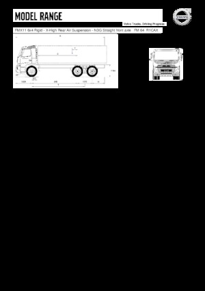 Fahrgestell Volvo Trucks FMX11.330 6x4 Rigid - X-High