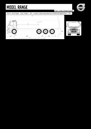 Fahrgestell Volvo Trucks FMX11.350 8x4 Rigid - Tag Tridem