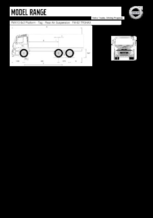 Fahrgestell Volvo Trucks FMX13.420 6x2 Platform - Tag