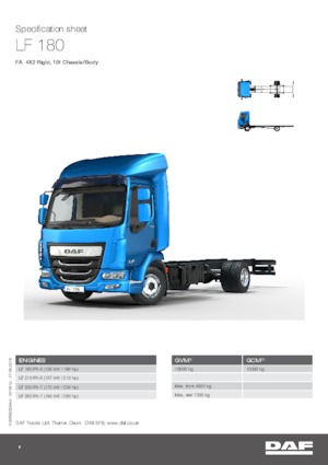 Fahrgestell DAF LF 180 FA 10t