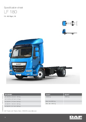 Fahrgestell DAF LF 180 FA 16t