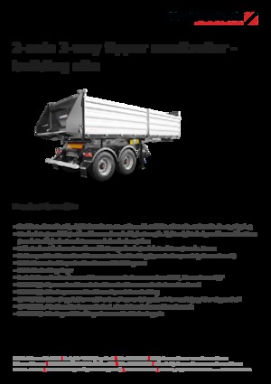 Sattelauflieger Kipper Schwarzmüller 2-axle 3-way tipper semitrailer - building site - reinforced