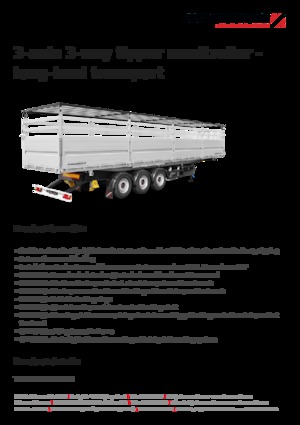 Sattelauflieger Kipper Schwarzmüller 3-axle 3-way tipper semitrailer - long-haul transport