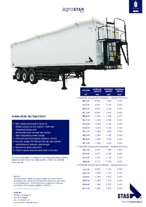 Sattelauflieger Kipper Stas Agrostar