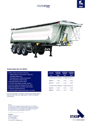 Sattelauflieger Kipper Stas Rockstar