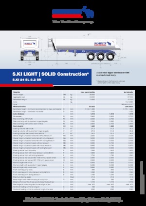 Sattelauflieger Kipper Schmitz Cargobull S.KI SOLID 24 SL 8.2 SR