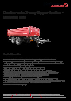 Kipper Anhänger Schwarzmüller Centre-axle 3-way tipper trailer - building site