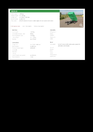 Anhänger kippen Reisch REDK-40