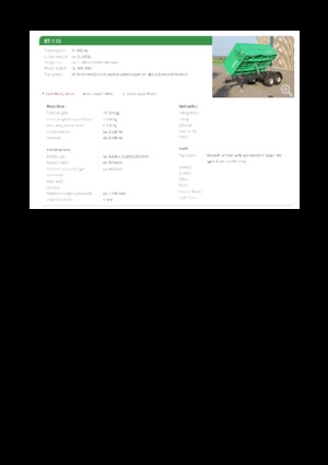 Anhänger kippen Reisch RT-110