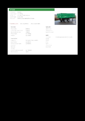 Anhänger kippen Reisch RTD-80