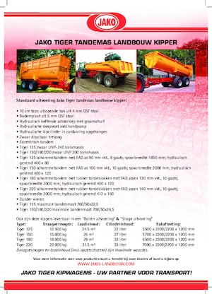 Anhänger kippen Jako Tiger 220