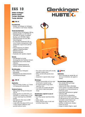 E-Schlepper Genkinger EGS 10