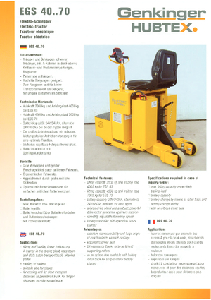 E-Schlepper Genkinger EGS 40