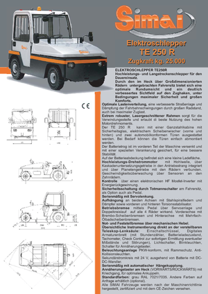 E-Schlepper Simai TE 250 R