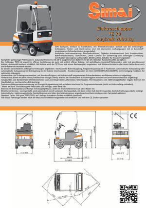E-Schlepper Simai TE 70 IXB ac