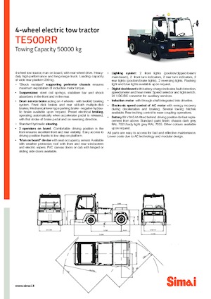 E-Schlepper Simai TE 500 RR