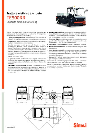 E-Schlepper Simai TE 500 RR