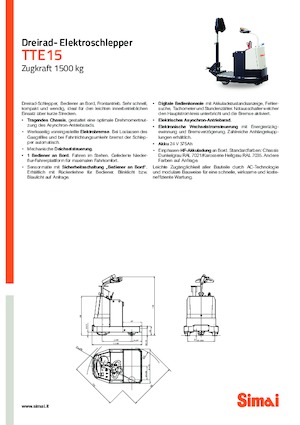 E-Schlepper Simai TTE 15
