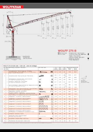 Turmkrane-N-od. Wolffkran 275 B