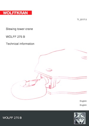 Turmkrane-N-od. Wolffkran 275 B