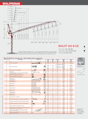 Turmkrane-N-od. Wolffkran 355 B US