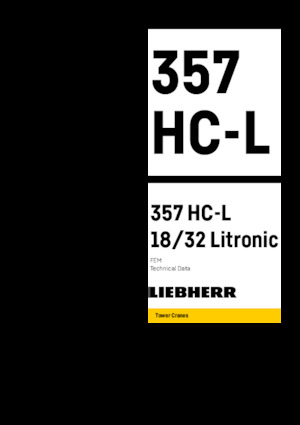 Turmkrane-N-od. Liebherr 357 HC-L 18/32 Litronic