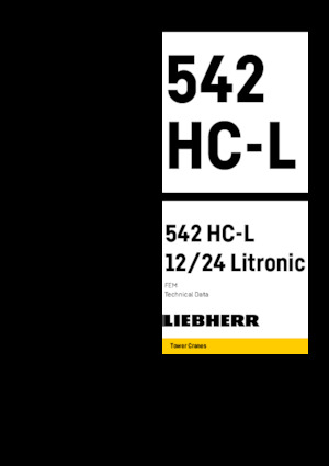 Turmkrane-N-od. Liebherr 542 HC-L 12/24 Litronic