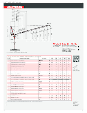 Turmkrane-N-od. Wolffkran 550 B