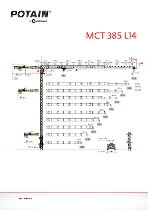 Turmkrane-LK-od Potain MCT 385 L14