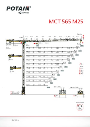 Turmkrane-LK-od Potain MCT 565 M25