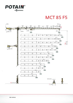 Turmkrane-LK-od Potain MCT 85 F5