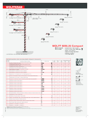 Turmkrane-LK-od Wolffkran 8095.25 Compact