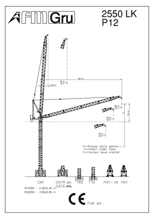 Turmkrane-N-od. FM-Gru 2550 LK P12