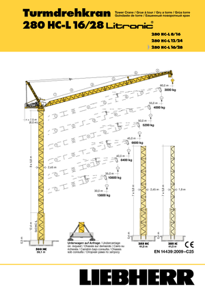Turmkrane-N-od. Liebherr 280 HC-L 16/28  Litronic