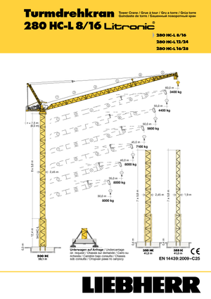Turmkrane-N-od. Liebherr 280 HC-L 8/16  Litronic