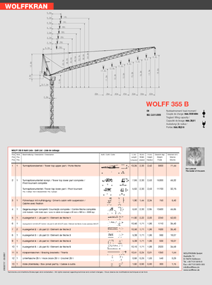 Turmkrane-N-od. Wolffkran 355 B