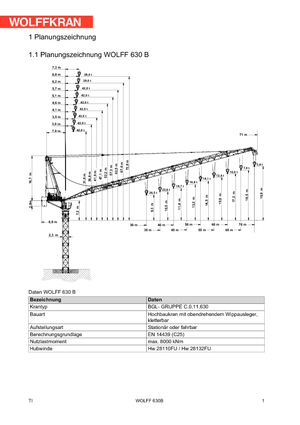 Turmkrane-N-od. Wolffkran 630 B