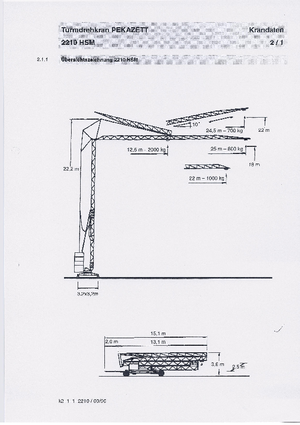 Turmkrane-LK-ud Pekazett 2210 HSM
