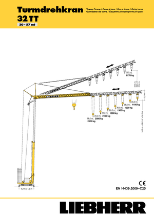 Turmkrane-LK-ud Liebherr 32 TT - 2,5-FU